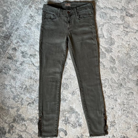 Mother Jeans - The Looker Ankle Zip in Sherwood Forest, Size 28 - Picture 1 of 8